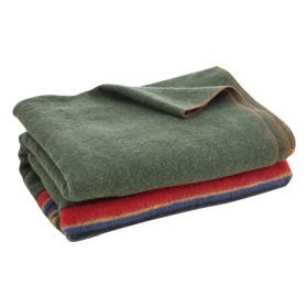 Wool Camping Blanket, Large Warm Stadium Blanket, Waterproof & Windproof, Flame Retardant, Great for Outdoors, Picnics, Hiking, Sports Events, Travel