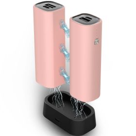Hand Warmers Rechargeable 2 Pack, 10000 mAh Electric Hand Warmer,360��Surround Heat Magnetic Electric Handwarmer (Color: Pink)